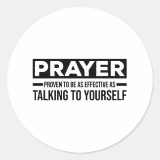 Atheistische Redewendungen | atheismskeptische Ges Runder Aufkleber