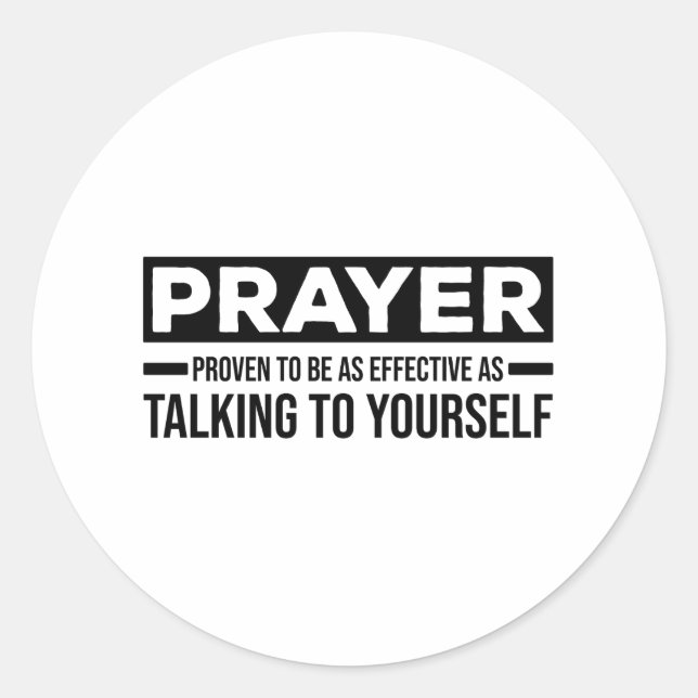 Atheistische Redewendungen | atheismskeptische Ges Runder Aufkleber (Vorderseite)