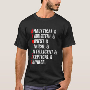 Atheistische Religionswissenschaft Agnostische Ske T-Shirt