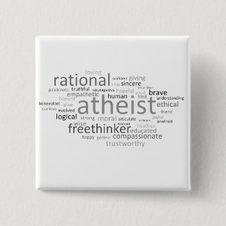 Atheistische Wolke Button