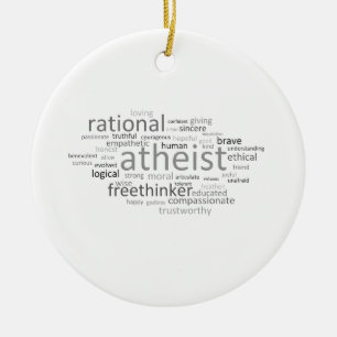 Atheistische Wolke Keramikornament