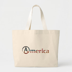 Atheistischer Amerikaner Jumbo Stoffbeutel