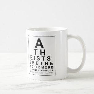 Atheistischer Augen-Test Tasse