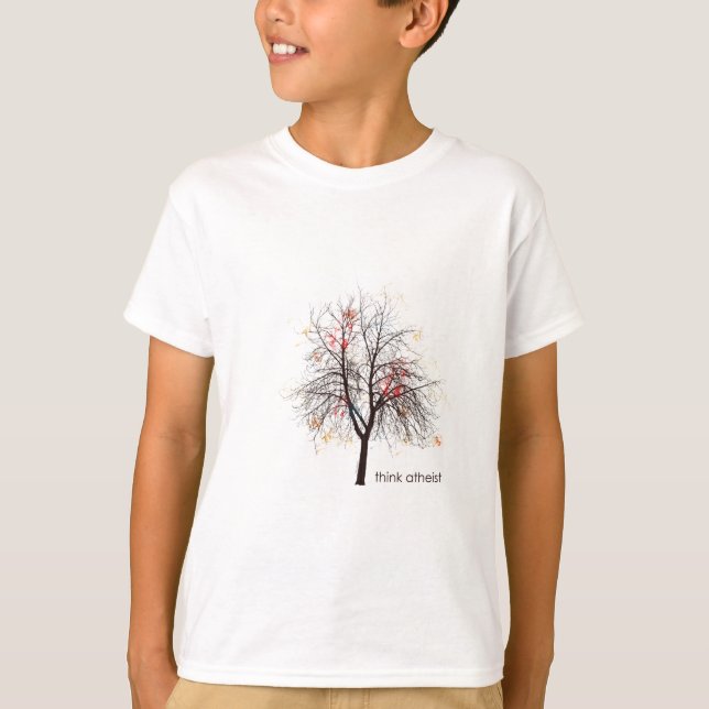 Atheistischer Baum T-Shirt (Vorderseite)
