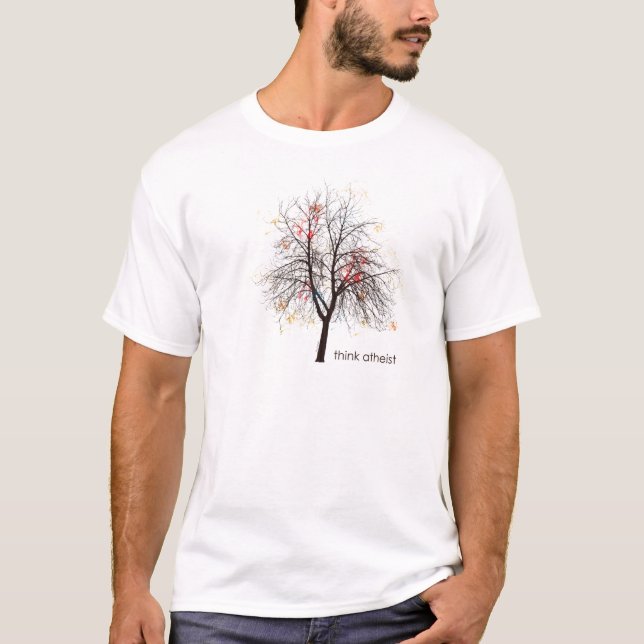 Atheistischer Baum T-Shirt (Vorderseite)