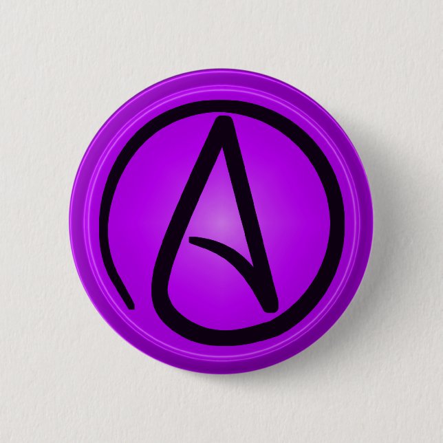 Atheistischer Logoknopf Button (Vorderseite)