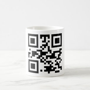 "ATHEISTISCHER" QR Code Kaffeetasse