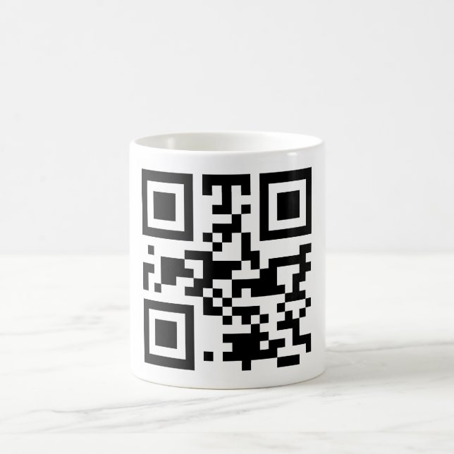 "ATHEISTISCHER" QR Code Kaffeetasse (Mittel)