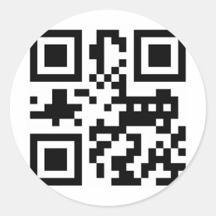 "ATHEISTISCHER" QR Code Runder Aufkleber