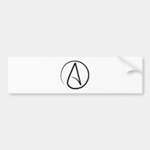 Atheistischer Symbol-Autoaufkleber Autoaufkleber