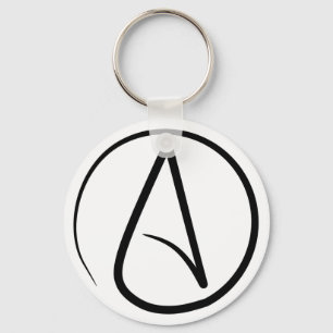 Atheistischer Symbol-Schlüsselanhänger Schlüsselanhänger
