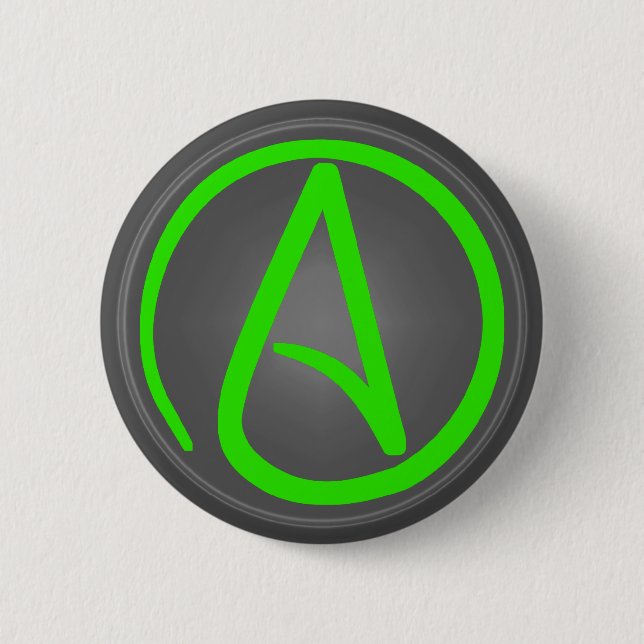 Atheistischer Symbolknopf Button (Vorderseite)
