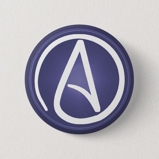 Atheistischer Symbolknopf Button (Vorderseite)