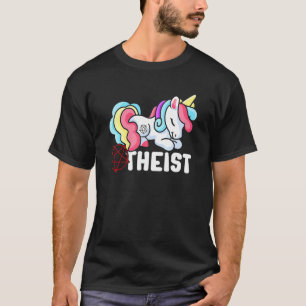Atheistisches Einhorn  Pentagramm  Atheismus Athei T-Shirt