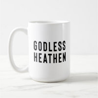 Atheistisches Geschenk, godless Heathen, Gag Gesch