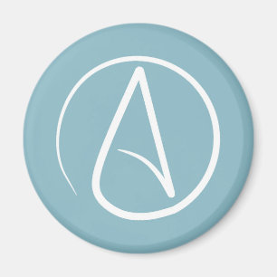 Atheistisches Symbol: blau-grau weiß Magnet
