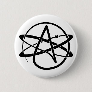 Atheistisches Symbol Button