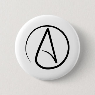 Atheistisches Symbol-Button Button