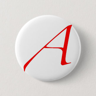 Atheistisches Symbol (Rot A) Button
