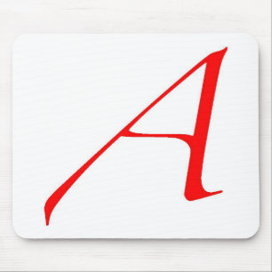 Atheistisches Symbol (Rot A) Mousepad