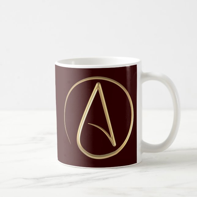 Atheistisches Symbol Tasse (Rechts)