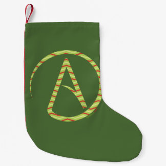 Atheistisches Symbol-Zickzack WeihnachtsStrumpf Kleiner Weihnachtsstrumpf