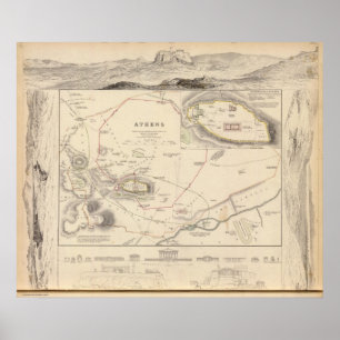 Athen, Akropolis Poster