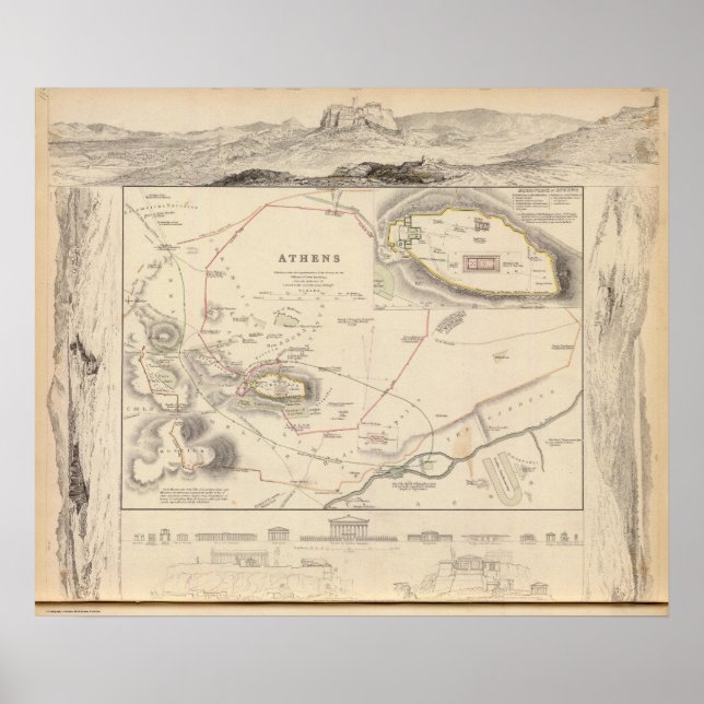 Athen, Akropolis Poster (Vorne)