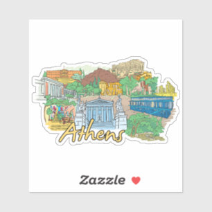 Athen Aufkleber