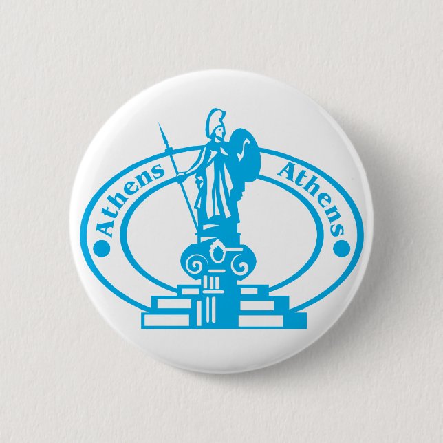 Athen-Briefmarke Button (Vorderseite)