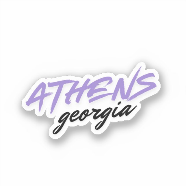 Athen Georgien Aufkleber (Vorderseite)