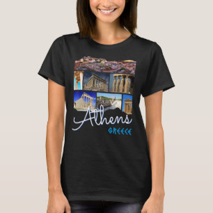 Athen Griechenland Akropolis Berühmte Sehenswürdig T-Shirt