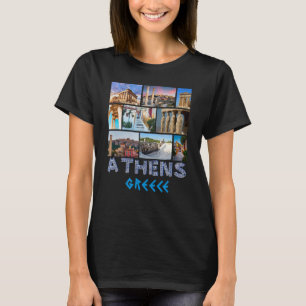 Athen Griechenland Akropolis Berühmte Sehenswürdig T-Shirt