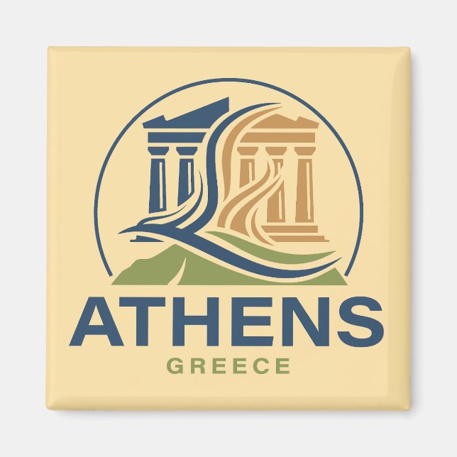 Athen Griechenland Akropolis Parthenon Magnet (Vorne)