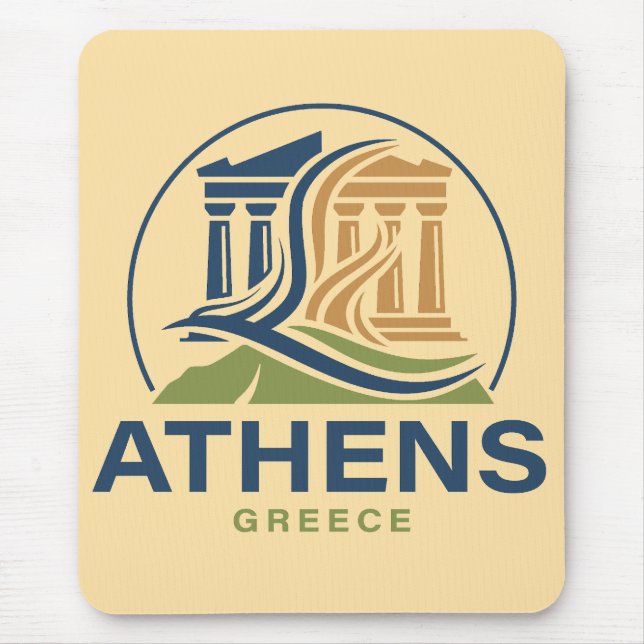 Athen Griechenland Akropolis Parthenon Mousepad (Vorne)