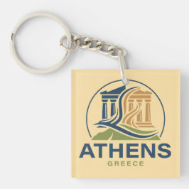 Athen Griechenland Akropolis Parthenon Schlüsselanhänger