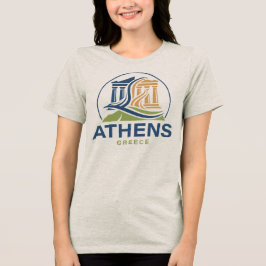 Athen Griechenland Akropolis Parthenon Tri-Blend Shirt