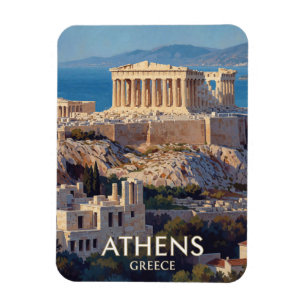 Athen Griechenland Akropolis Phenon Reise Magnet