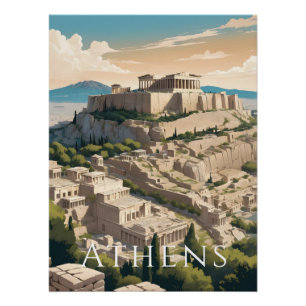Athen Griechenland Akropolis Reise Druck