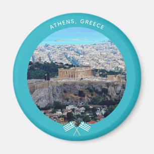 Athen, Griechenland (Akropolis und Meer) Magnet