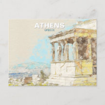 Athen Griechenland – Antike griechische Stadtansic