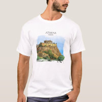 Athen Griechenland Aquarell | Historische Ansichte