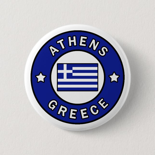 Athen Griechenland Button (Vorderseite)