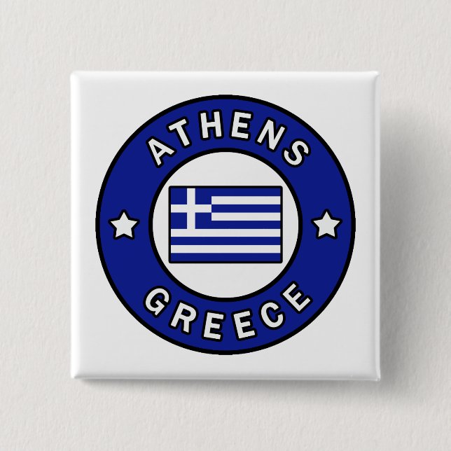 Athen Griechenland Button (Vorderseite)