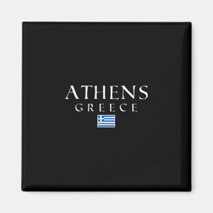 Athen Griechenland Flagge Urlaub Athen Souvenir Gr Magnet
