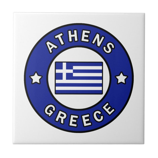 Athen Griechenland Fliese (Vorderseite)