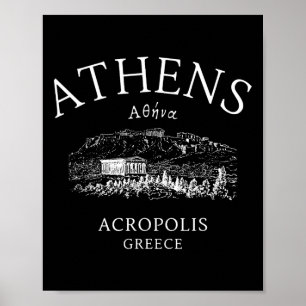 Athen Griechenland Griechische Sprache Enthusiaste Poster
