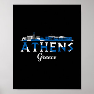Athen Griechenland Griechisches Reiseziel Urlaub R Poster