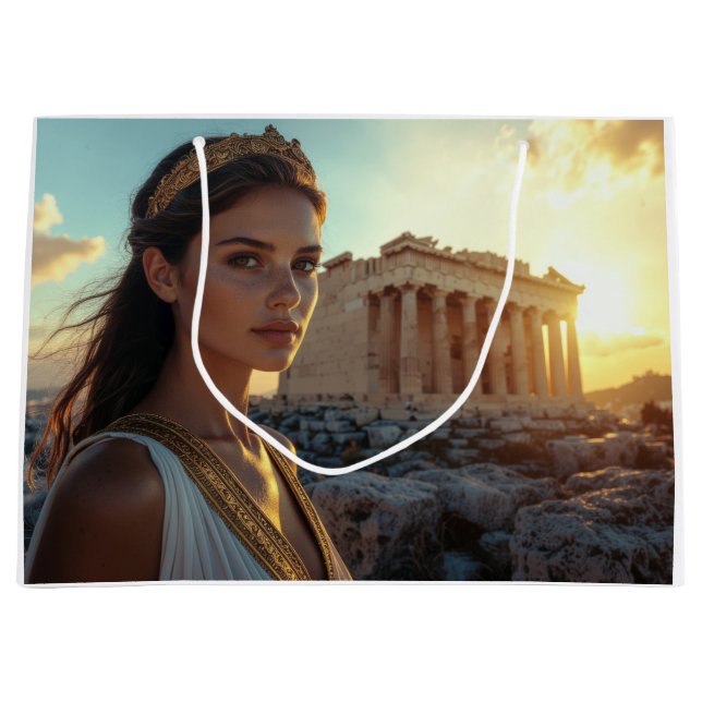 ATHEN - GRIECHENLAND GROßE GESCHENKTÜTE (Vorderseite)