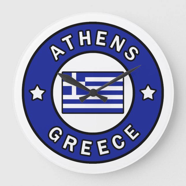 Athen Griechenland Große Wanduhr (Vorderseite)